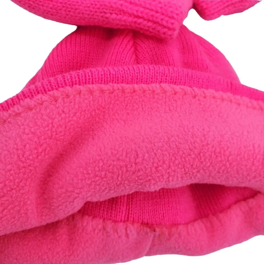 3 Piece Champion Kids Matching Set Girls Beanie Mittens Knit Outdoor Winter Snow